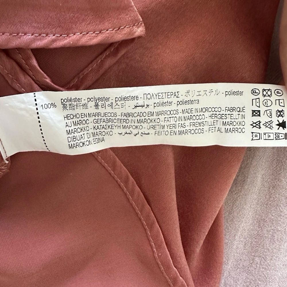 Zara Chic Pink Wrap Jumpsuit Romper Dusty Pink - Picture 7 of 9